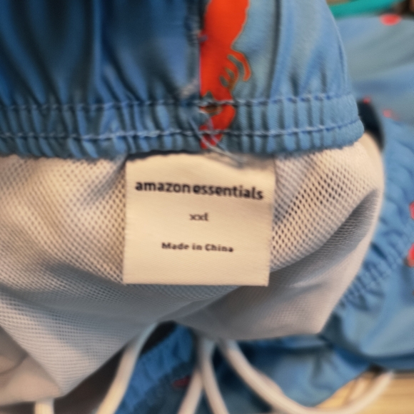 Amazon Essentials Men Quick Dry Swim Trunks Lobster Sz XXL - Picture 5 of 9